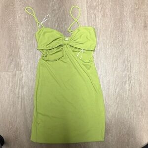 Princess Polly Green Spaghetti Strap Dress